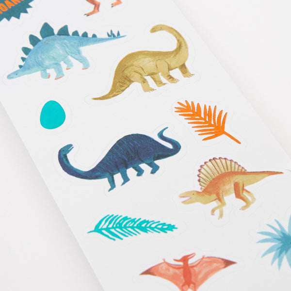 Add our mini dinosaur stickers to your dinosaur party supplies list. Image2