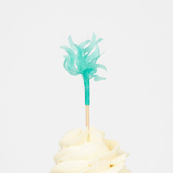 Our cupcake kit features toppers to create shark cupcakes and other sea creatures. Image8