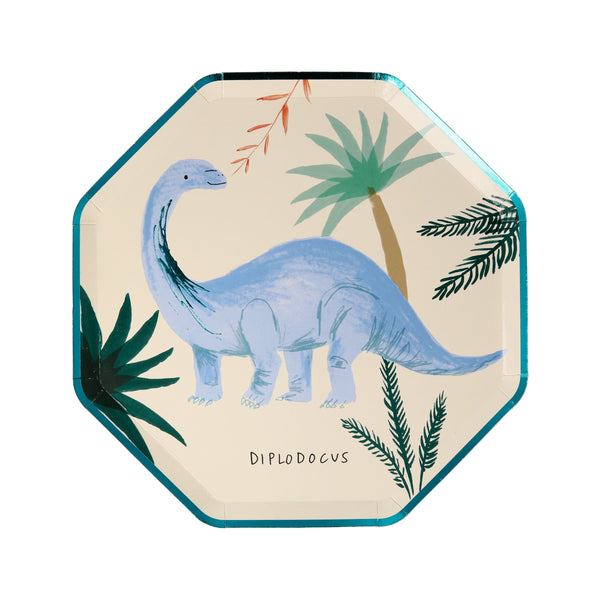 Our amazing paper plates with dinosaur designs are perfect to add to your dinosaur party supplies. Image6