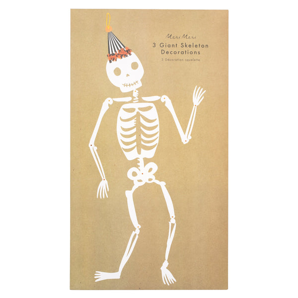 Thrill your guests at your Halloween party for kids with our jointed skeleton decorations,  perfect to hang in the porch or on the wall. Image2