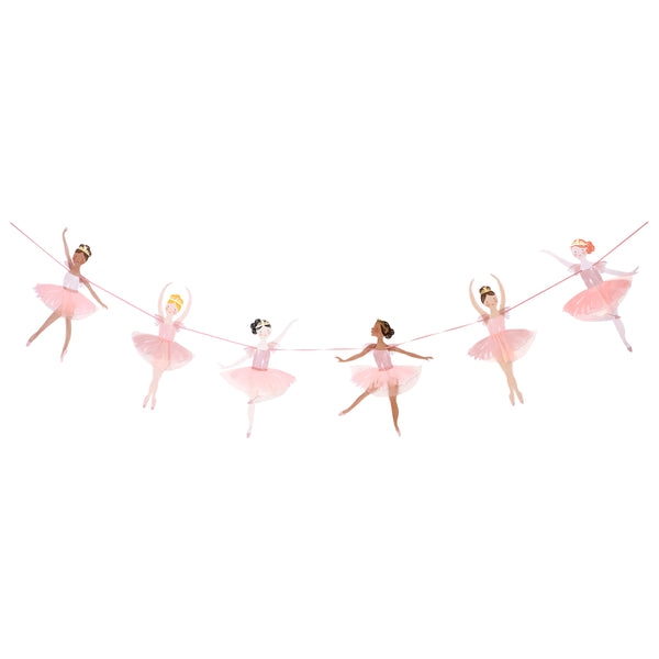 This set includes ballerina decorations for a birthday party, and tableware and a cupcake kit. Image4