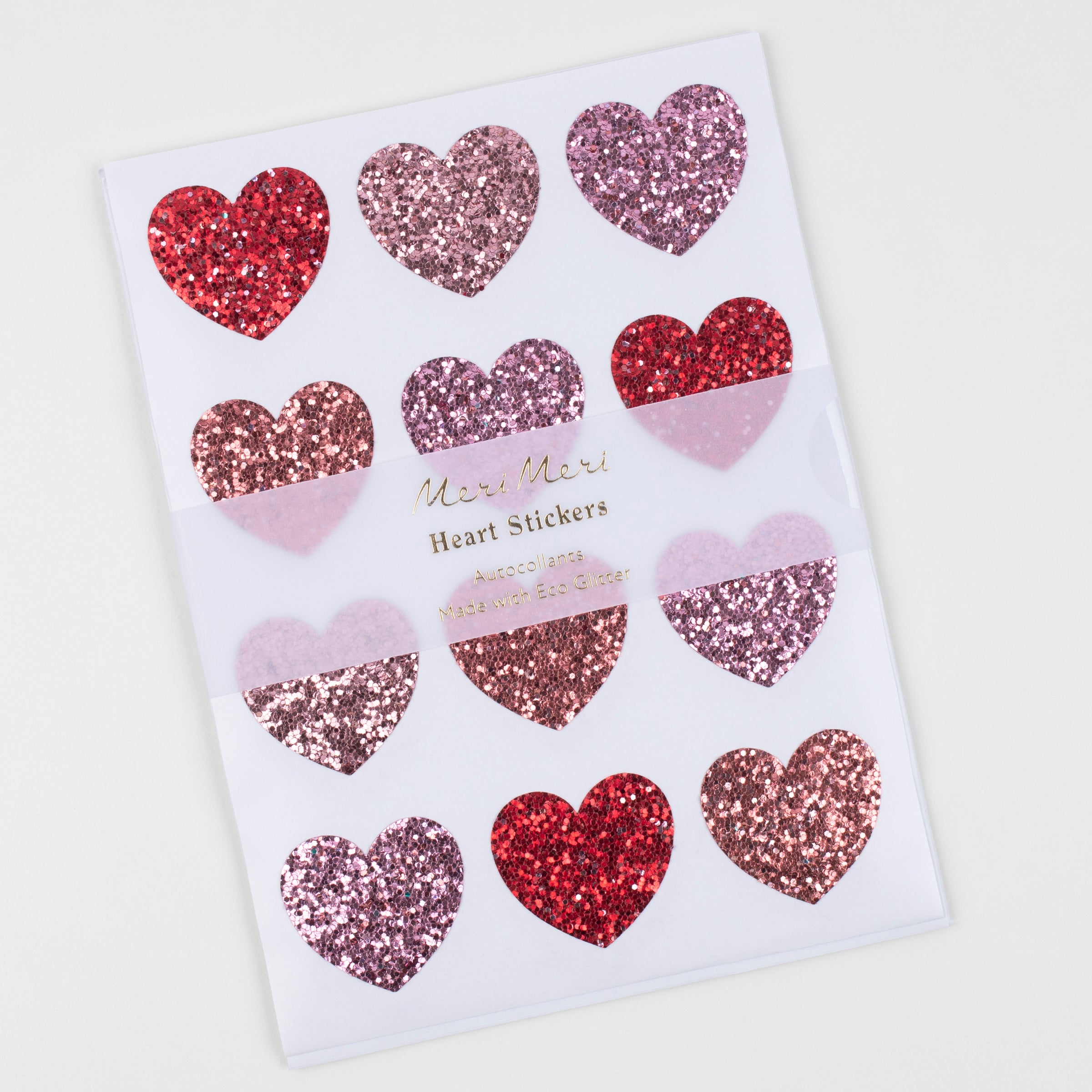 Our gorgeous glitter stickers are perfect to add a touch of love to cards, Valentines gift tags and Valentines gift wrap.