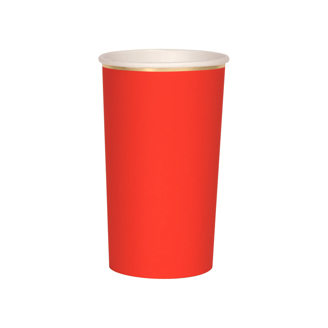 Red Highball Cups