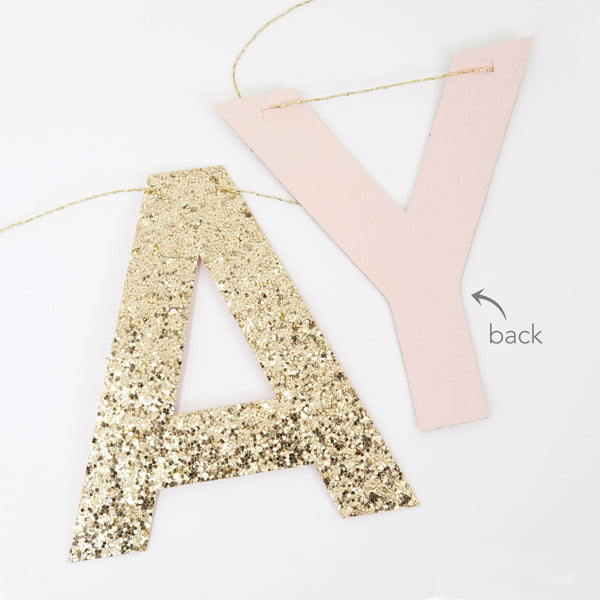 Pink Happy Birthday Fringe Garland Image3