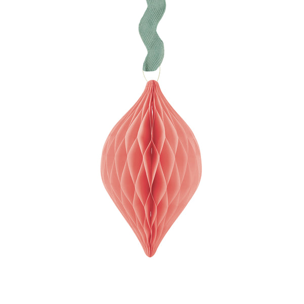 Our hanging Christmas decorations feature shiny silver foil, honeycombed paper and luxury ribbons. Image8