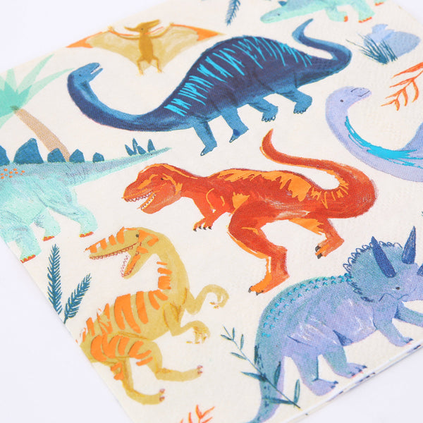 Get all the dinosaur party supplies you need for 8 guests in one box. Image1