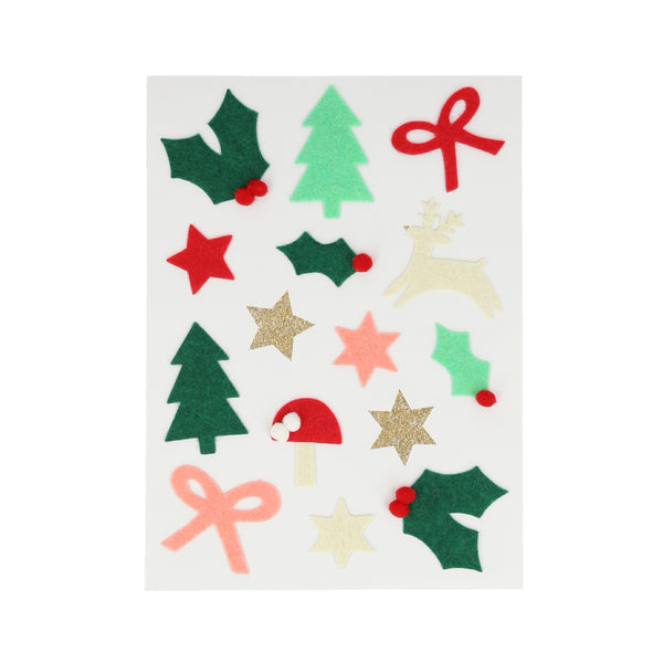 Our felt stickers include Christmas icons, and are perfect to as Christmas gift decorations. Image3