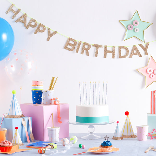 Gold Happy Birthday Garland Image4