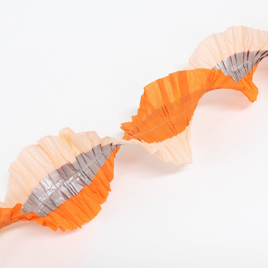 Our pastel party streamers are a stylish way to add color to your Halloween party decorations.