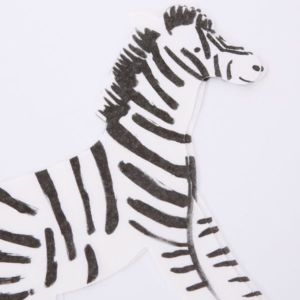 If you're looking for safari party decoration ideas then our zebra napkins are perfect. Image2