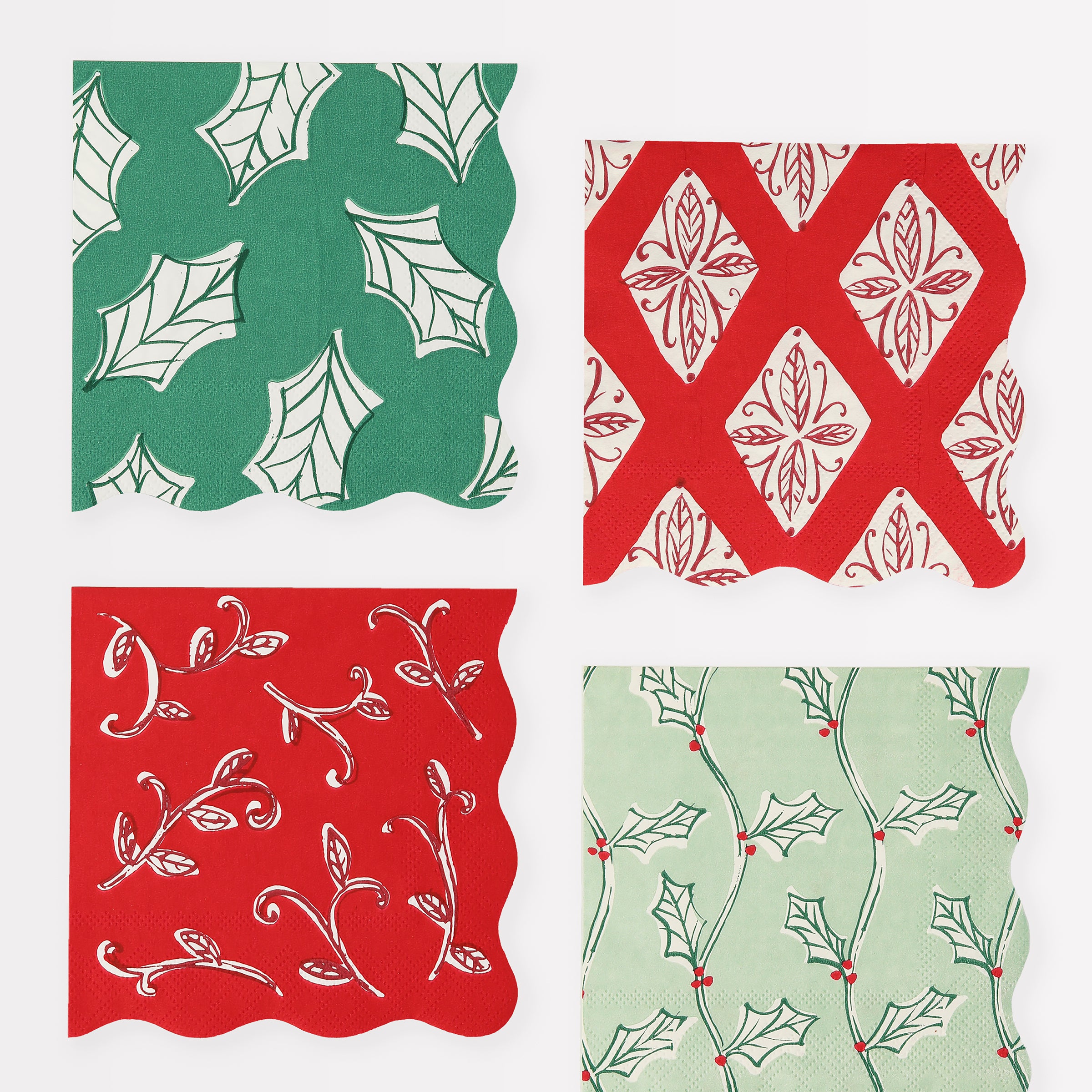 Our party napkins feature stylish designs for a vintage look, ideal as cocktail napkins or for Christmas party supplies.