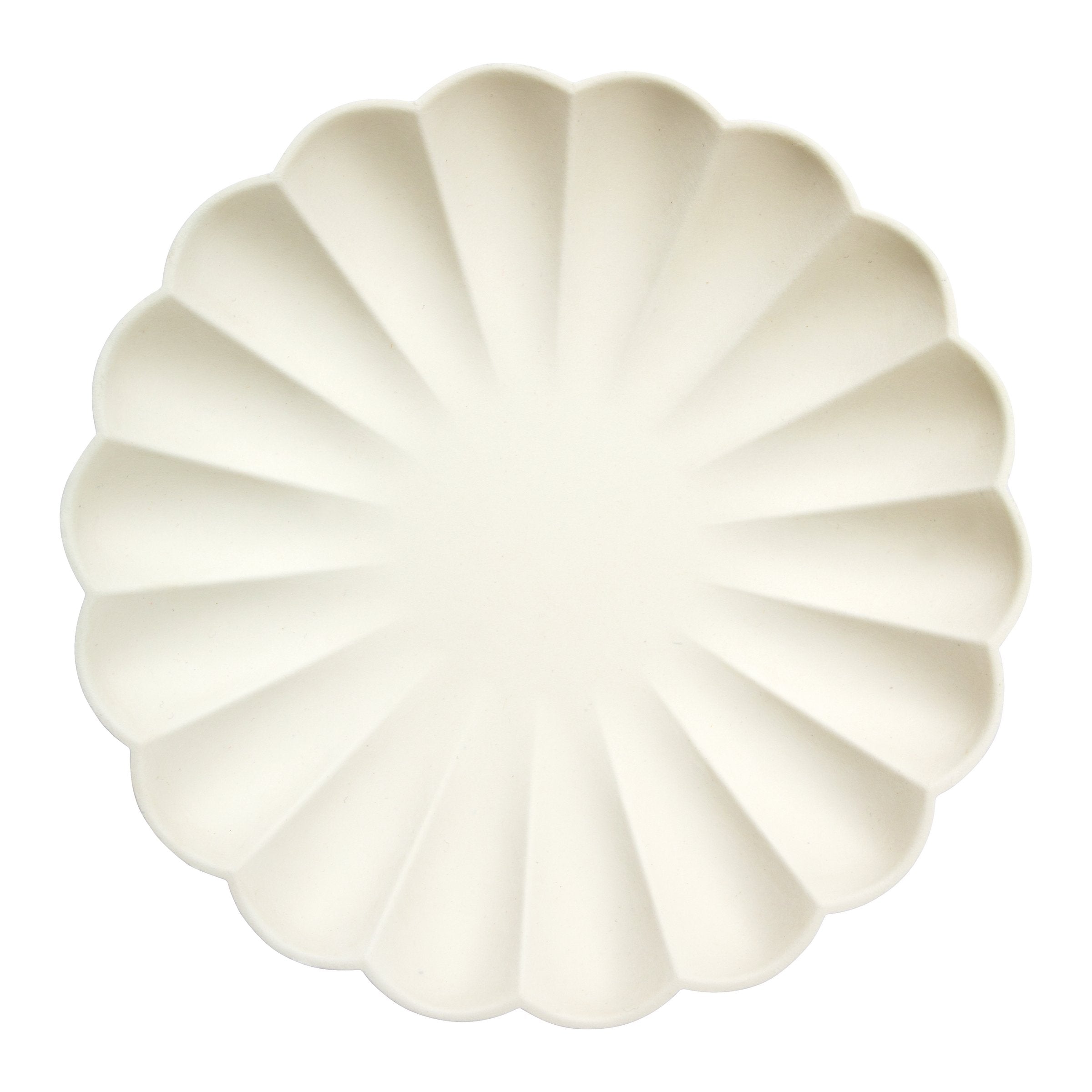 Large Cream Compostable Plates