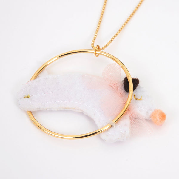 Dog In A Hoop Necklace Image2