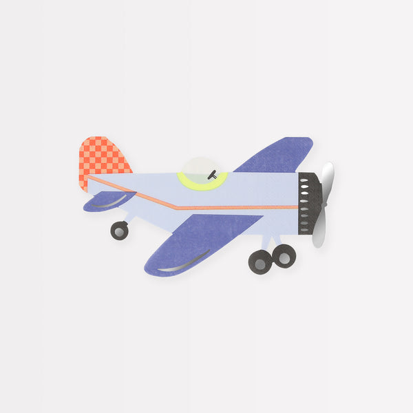 Kids who love airplanes will love our airplane party set which includes an airplane garland, plates, napkins and cups. Image7