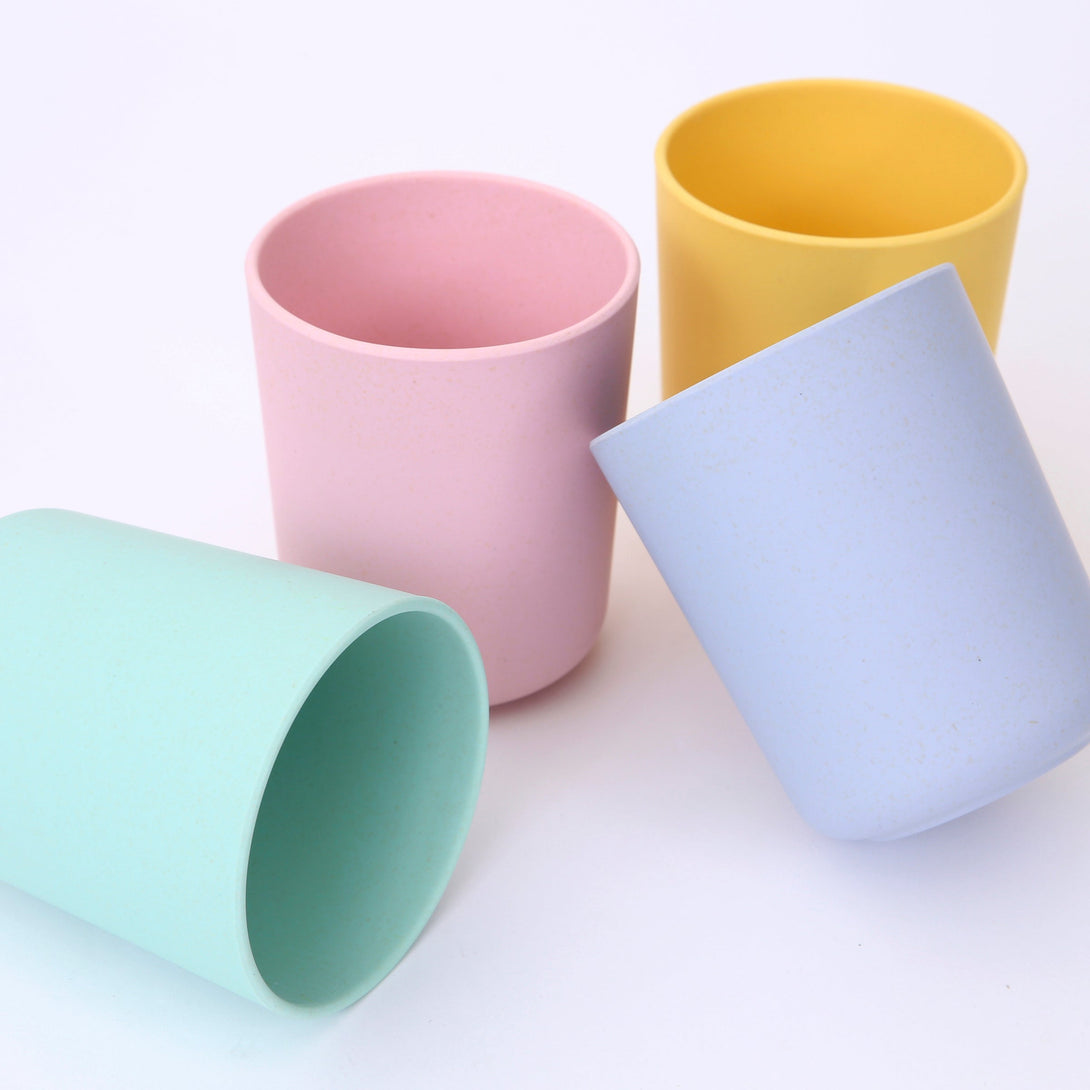 Multicolor Reusable Bamboo Cups