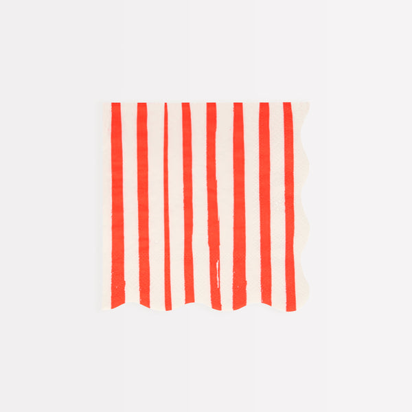 Our paper napkins, with bright stripes, are the perfect scalloped napkins for special events. Image5