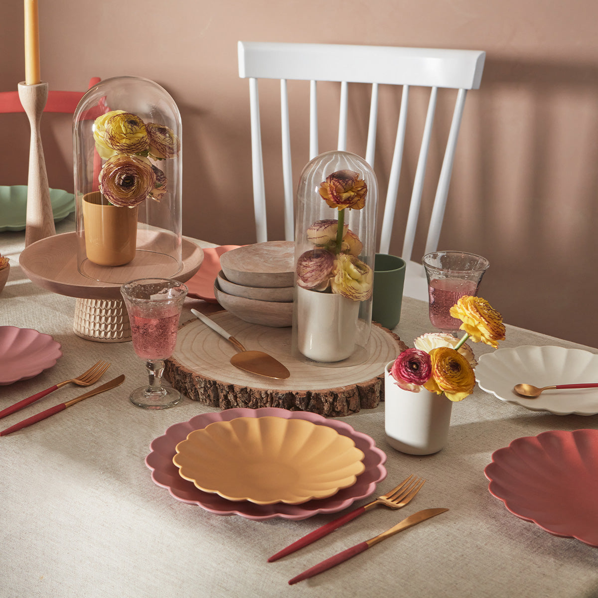 Our melamine plates and bamboo plates are reusable, and are the perfect party plates.