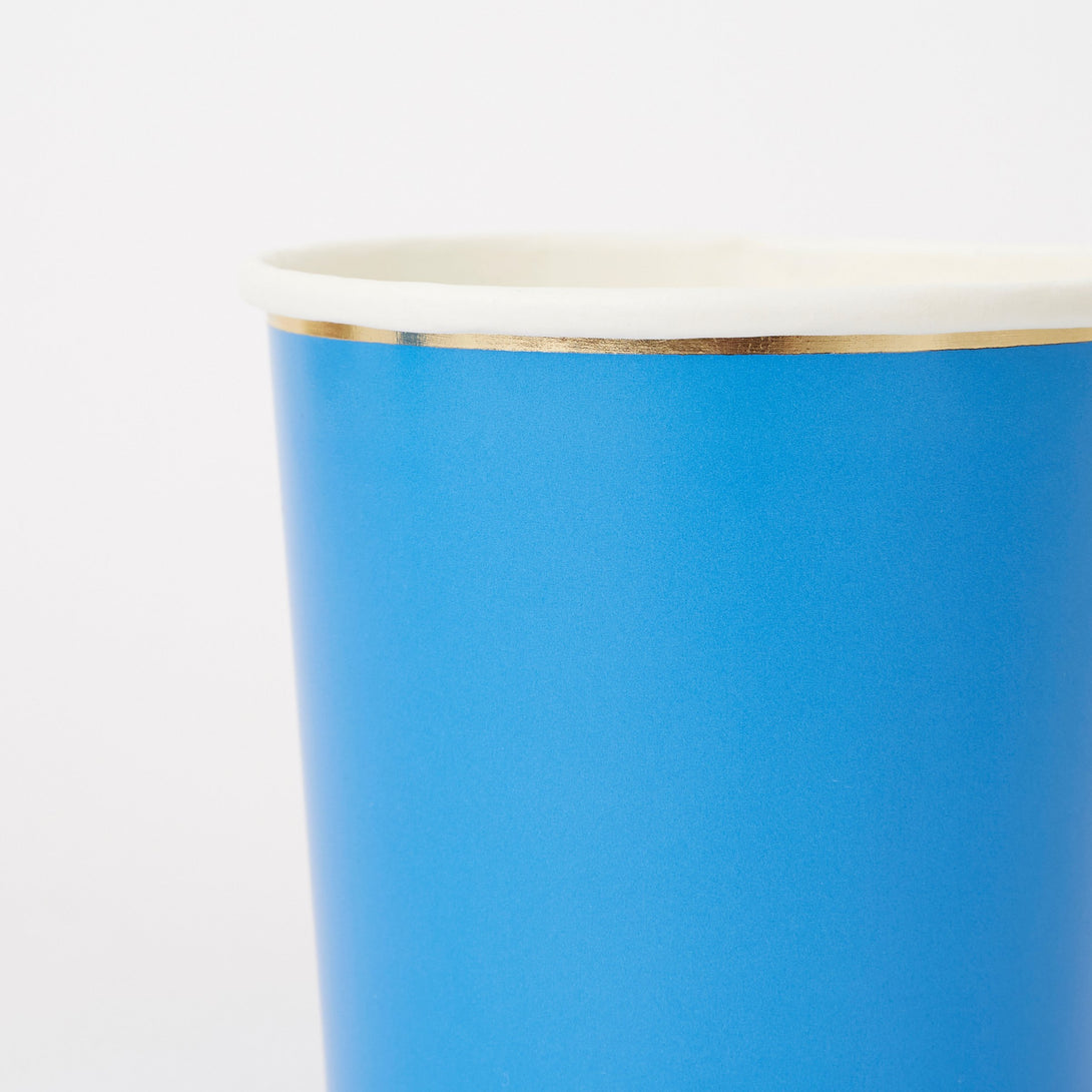 Bright Blue Highball Cups