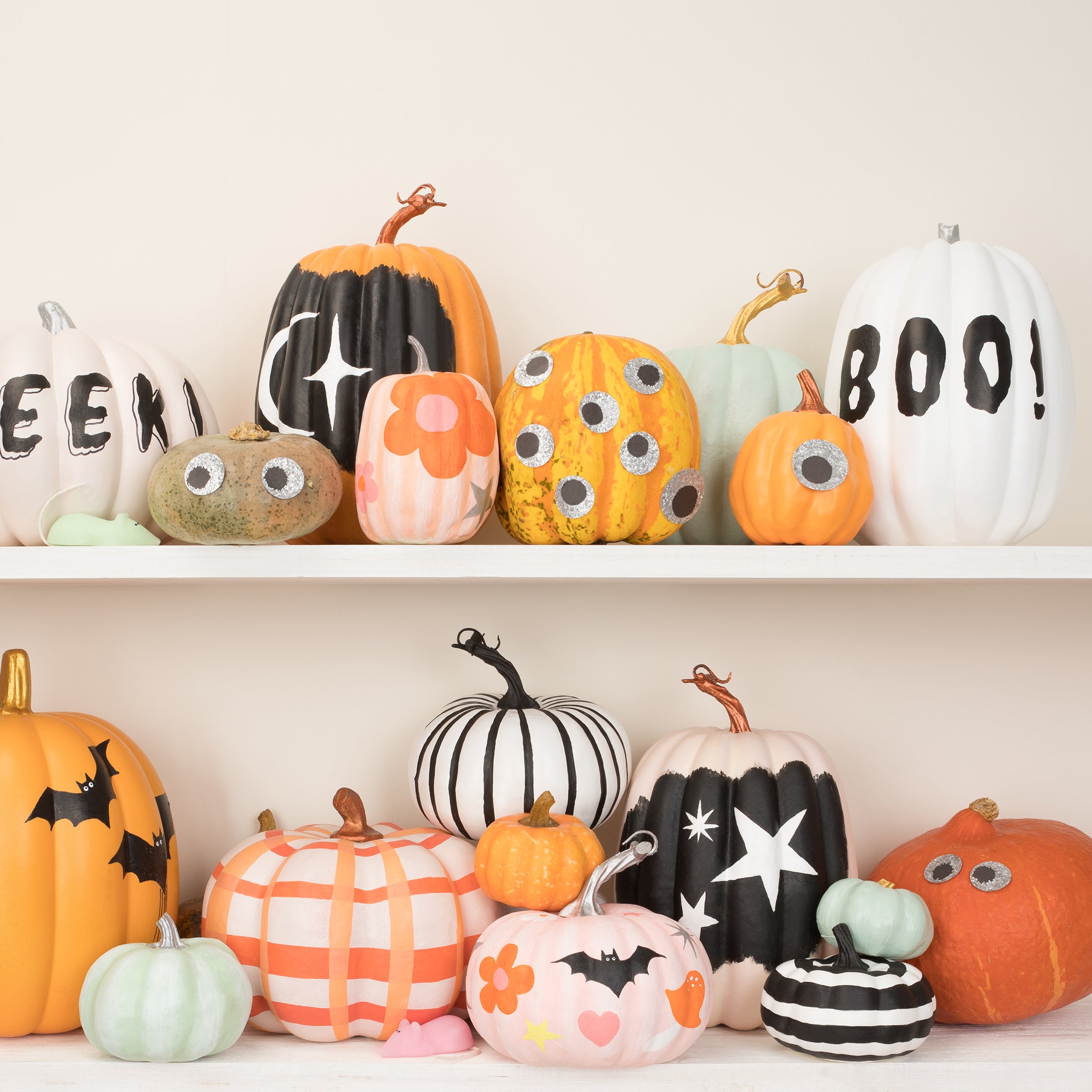 No Paint No Carve Pumpkin Decorating for Kids - Meri Cherry