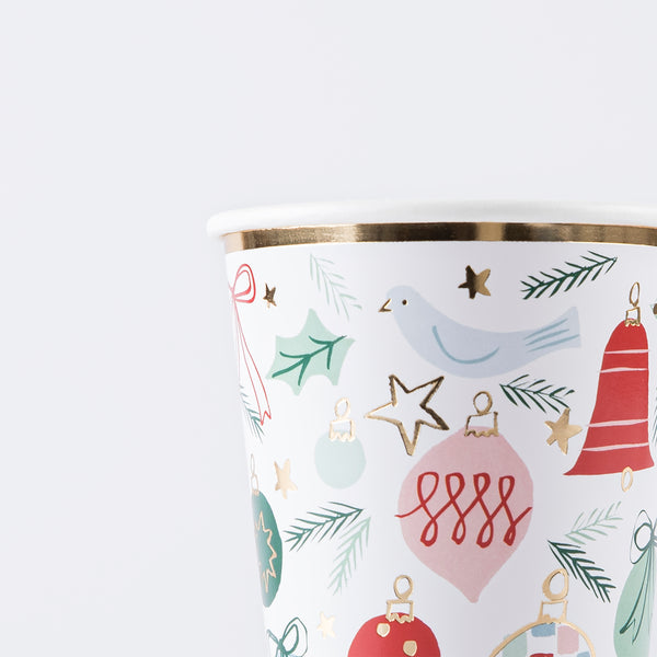 Our party cups, with traditional festive illustrations, are perfect for Christmas drinks. Image3