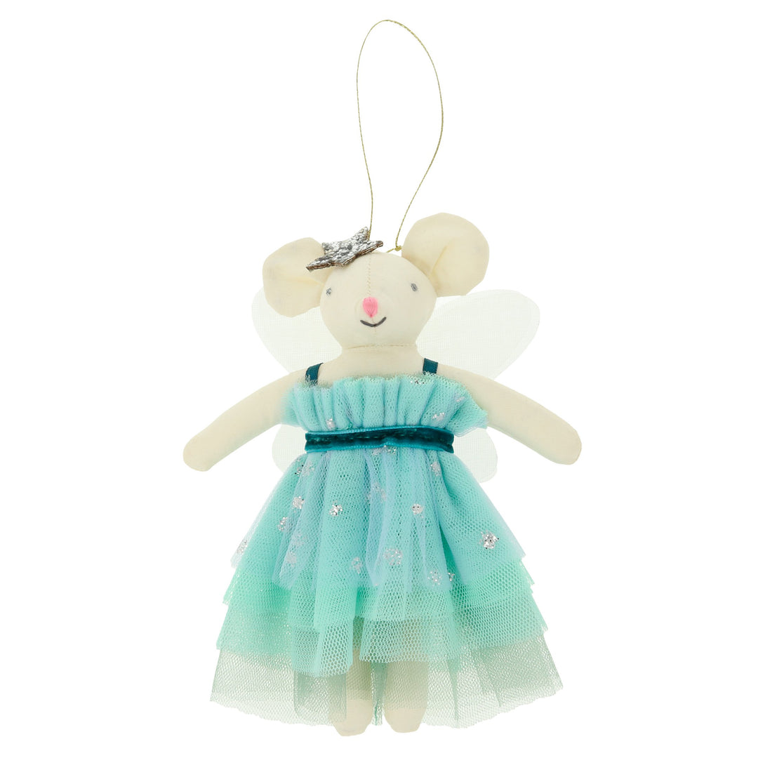 Our green fairy mouse is a wonderful Christmas tree decoration for kids.