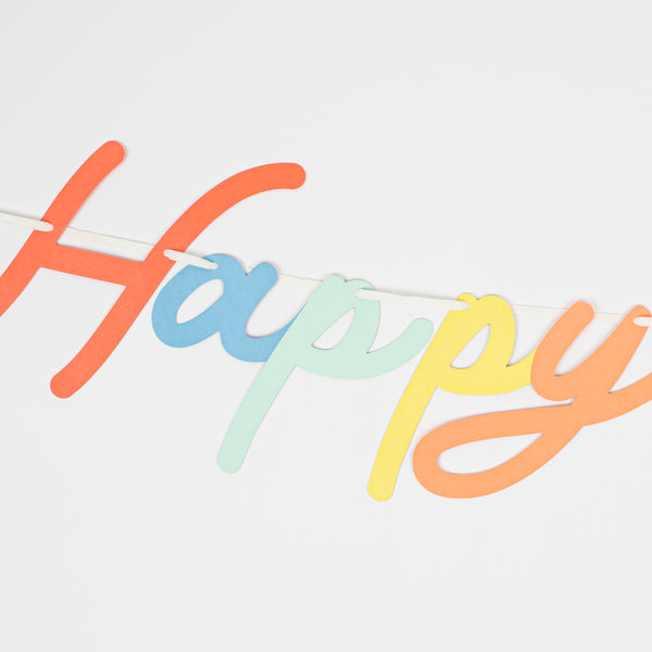 If you're looking for happy birthday decorations you'll love our bright paper garland. Image3