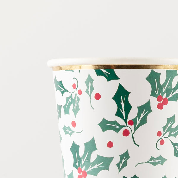 Our paper cups, with a holly design, are fabulous for a Christmas party or Christmas cocktail party. Image2