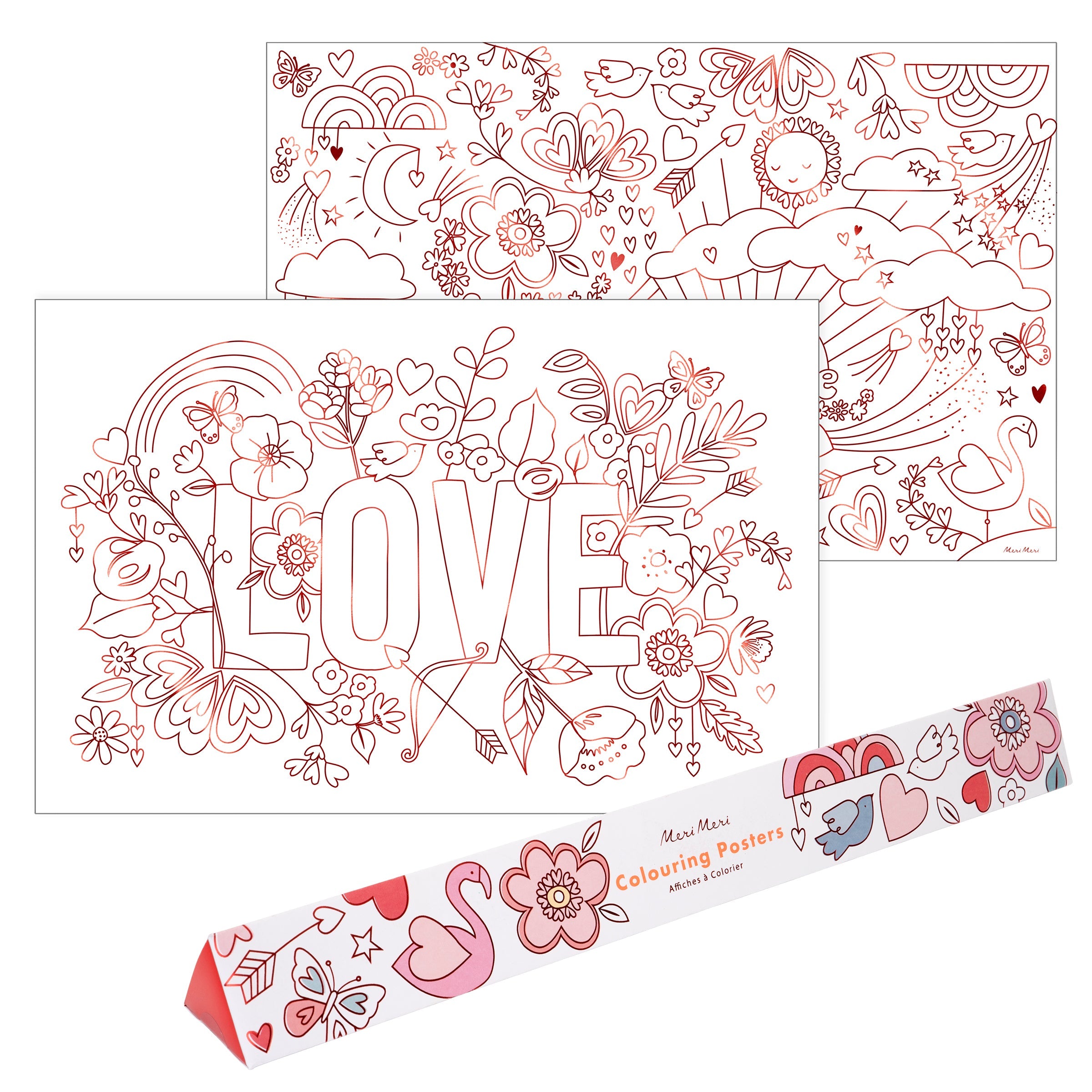 Valentine Coloring Posters