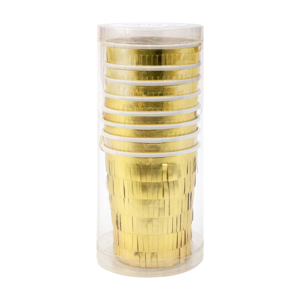 Gold Fringe Party Cups Image2