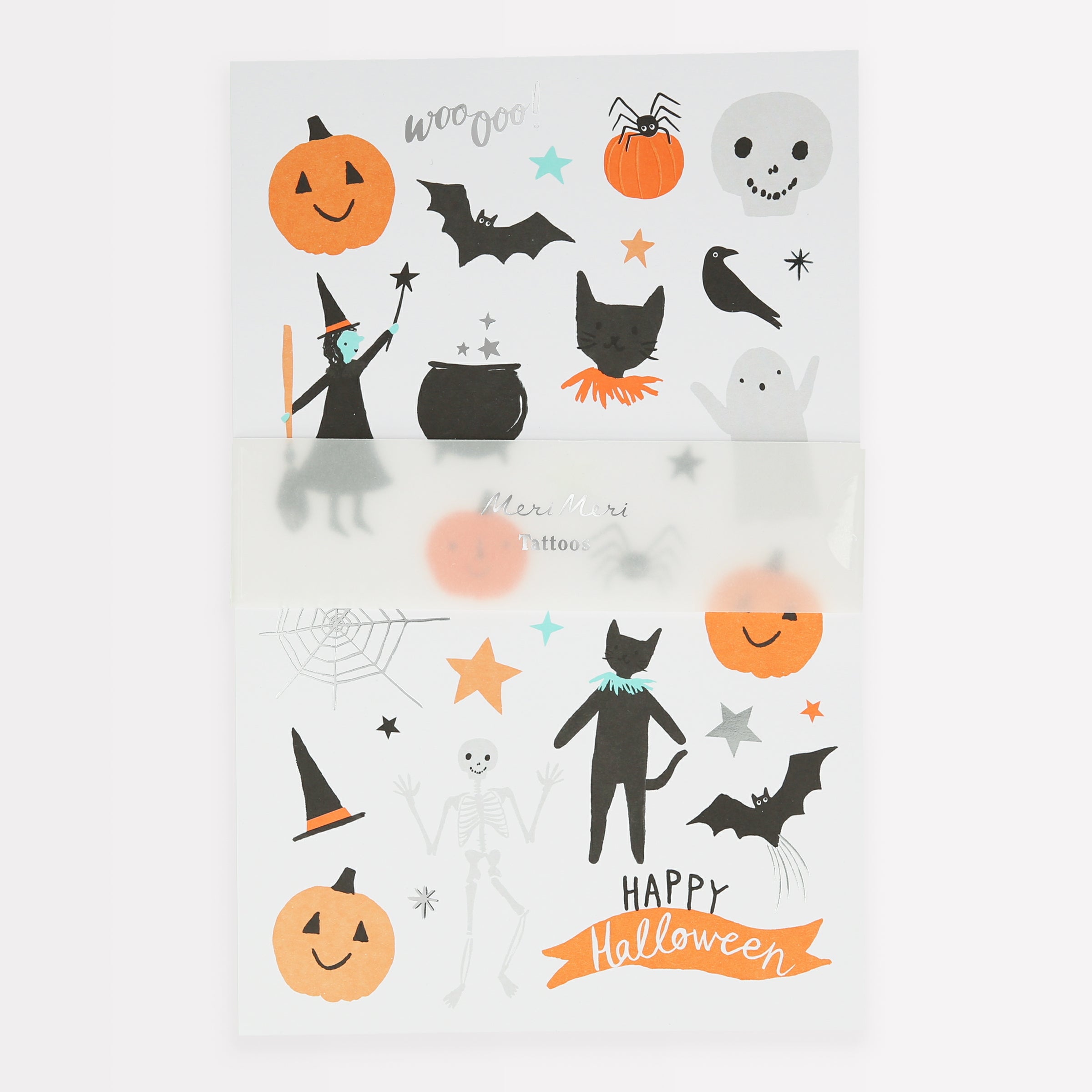 Our temporary tattoos, with Halloween characters, are perfect to add to your Halloween party supplies.