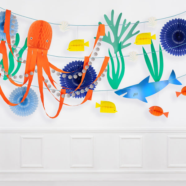 Our colorful garland is perfect for under-the-sea party ideas. Image2