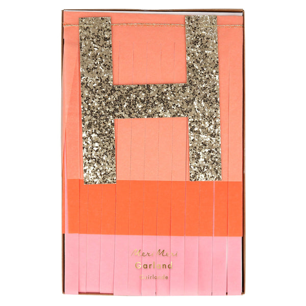 Pink Happy Birthday Fringe Garland Image6