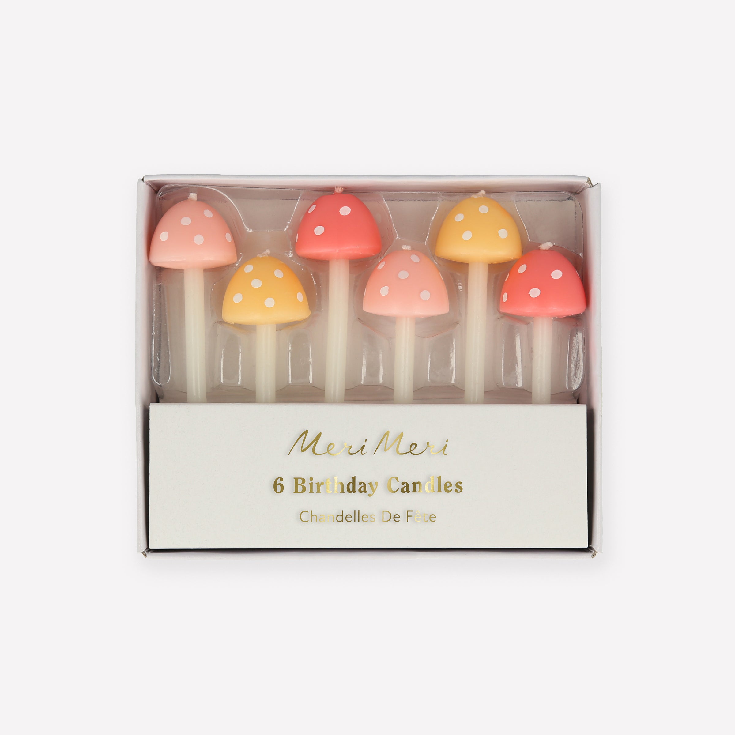 Our mushroom birthday candles are perfect for a fairy birthday party, outdoor birthday party or fall birthday party.