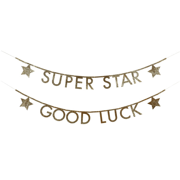 Gold Glitter Letter Garland Kit Image4