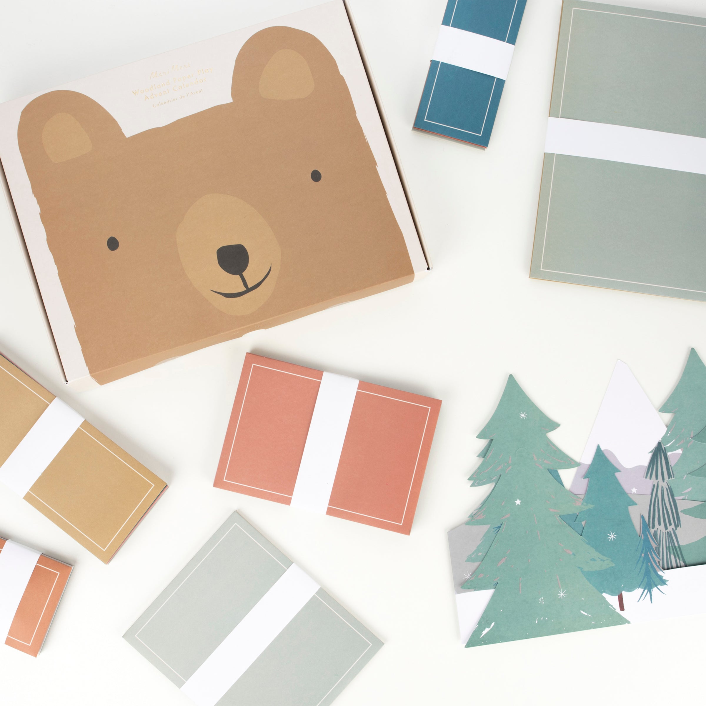 This very special kids advent calendar features paper animals for lots of fun.