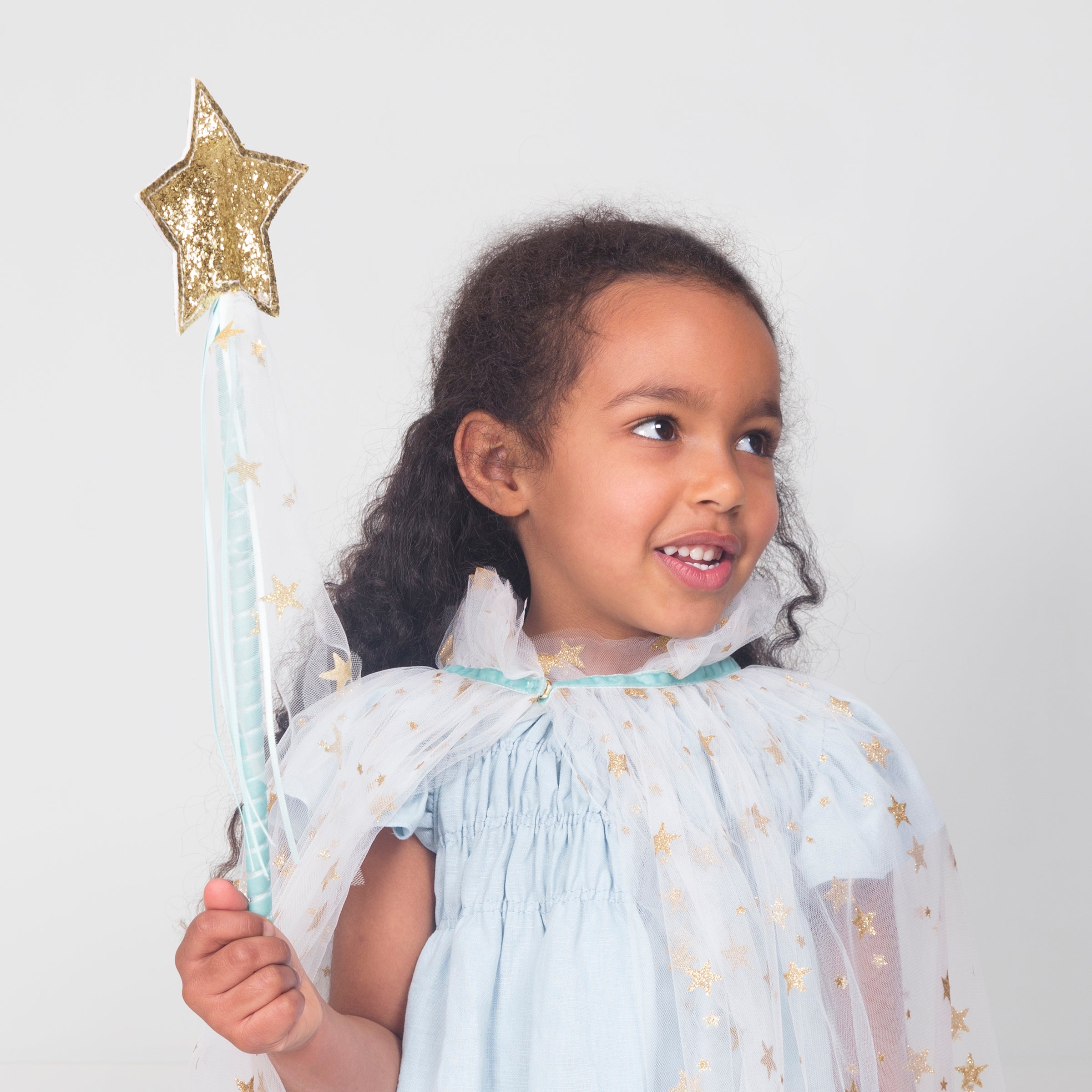 White Tulle Star Wand