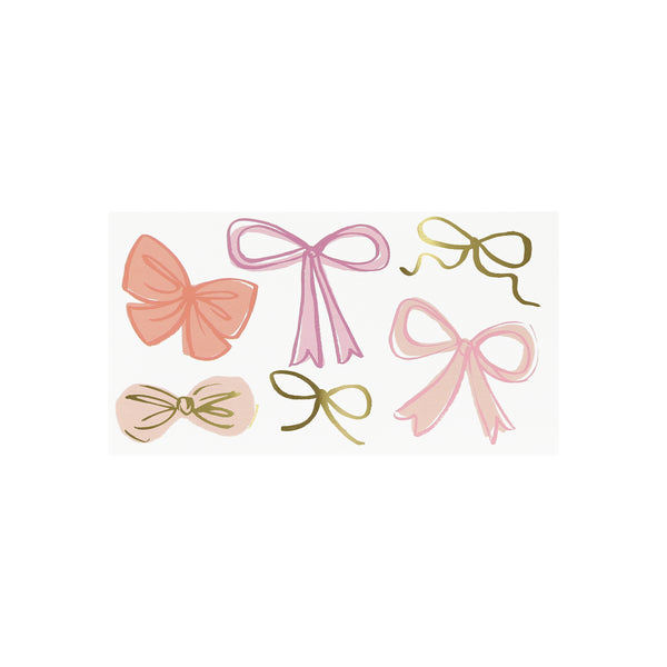 Our pink bow tattoos are wonderful kids temporary tattoos for a stylish party look. Image2