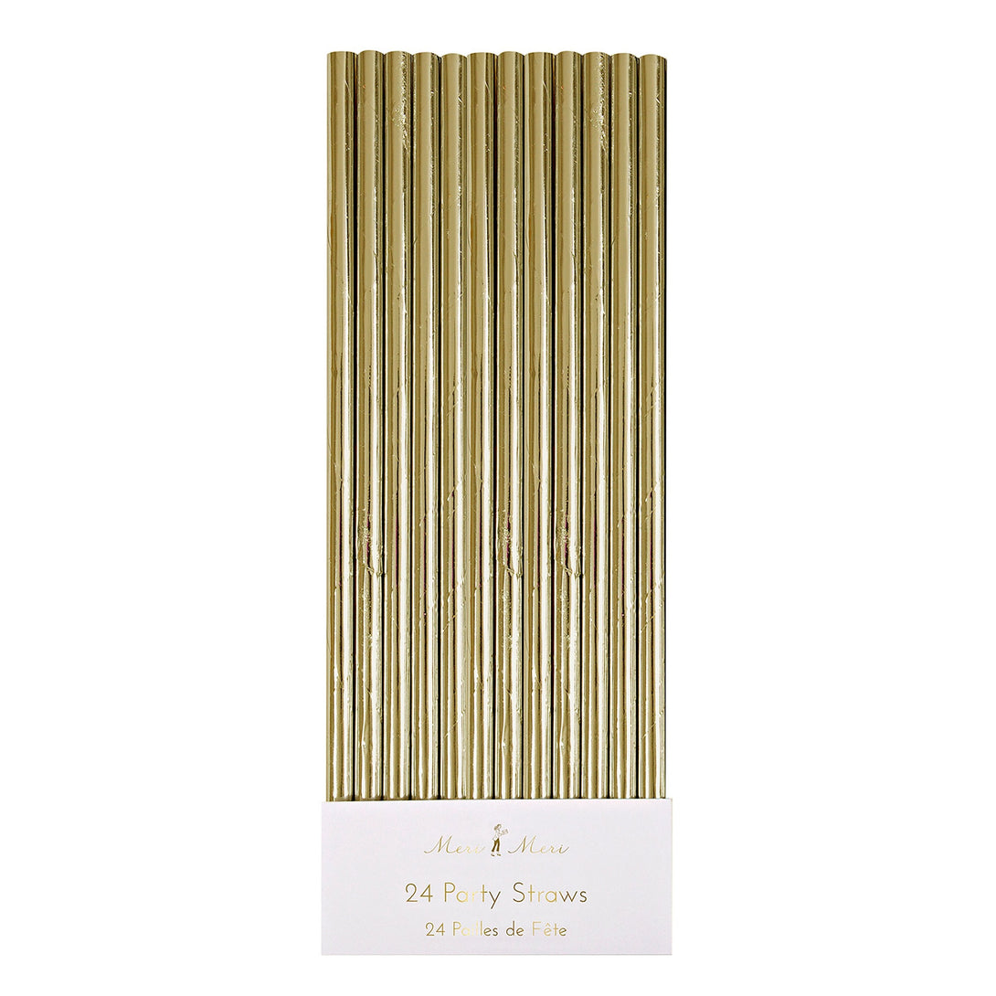 Goldfoil Party Straws