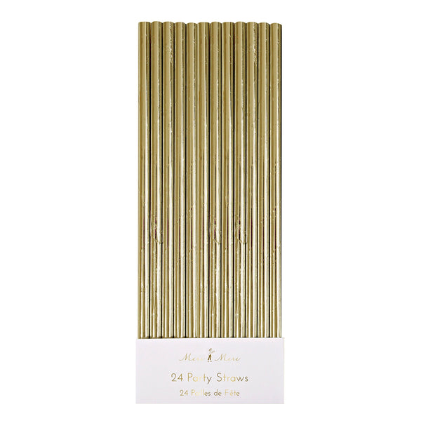 Goldfoil Party Straws