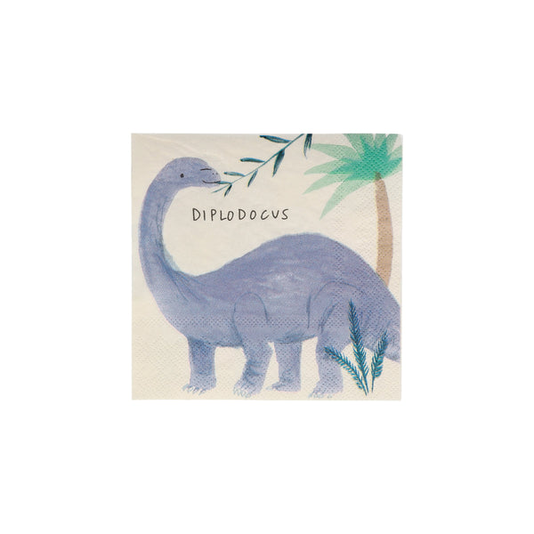 Our paper napkins featuring dinosaurs are perfect for a dinosaur birthday party. Image6