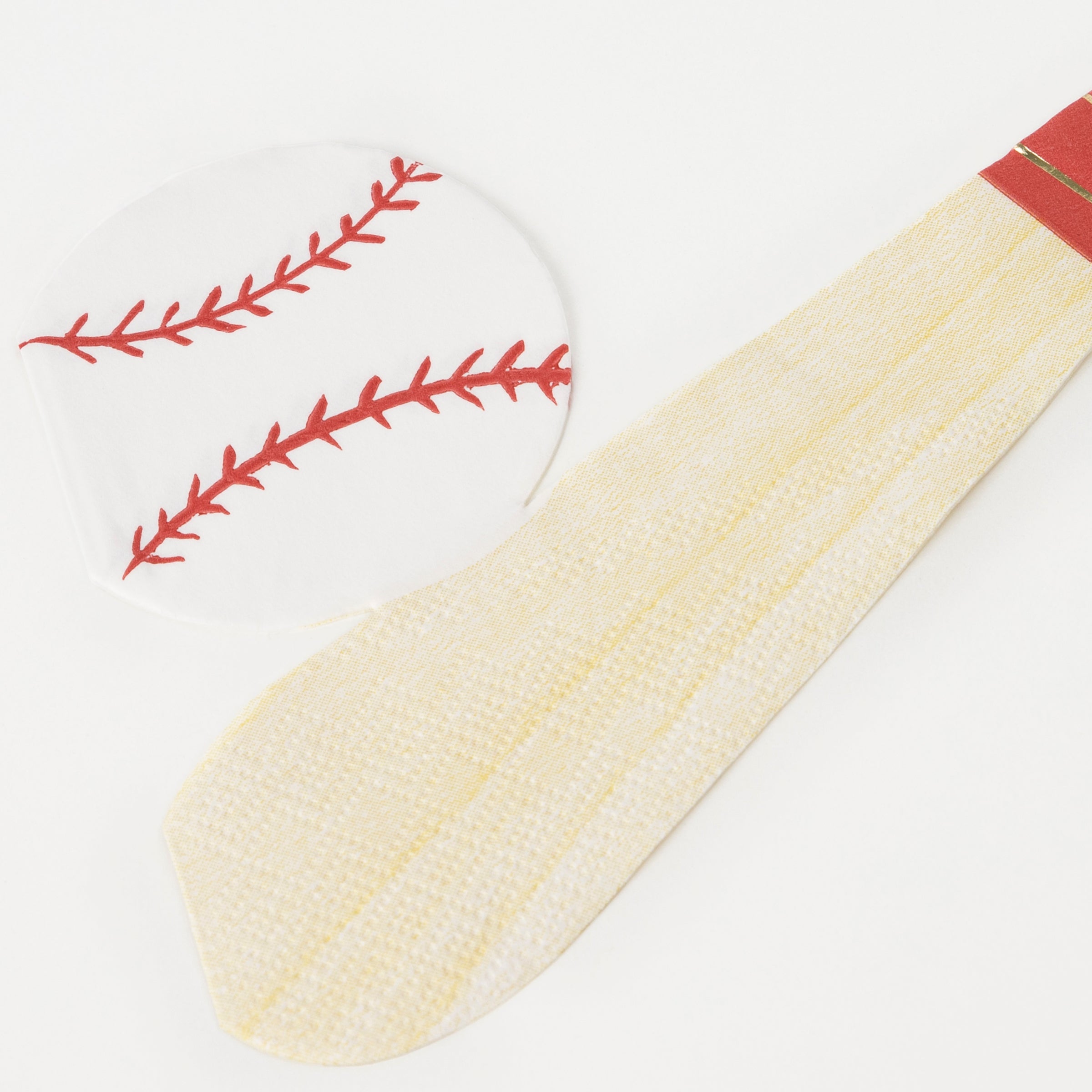 Our baseball napkins are perfect for a baseball birthday party.