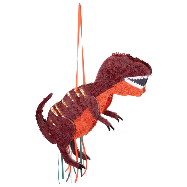 Our dinosaur piñata is crafted in the shape of a T-Rex, perfect to add to your dinosaur party supplies. Image3