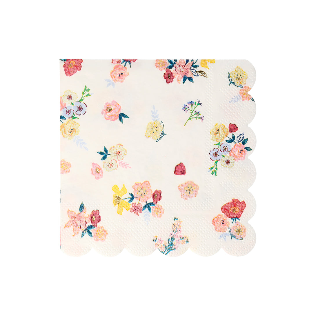 Our party napkins, with beautiful flowers, are ideal for a garden party or picnic.