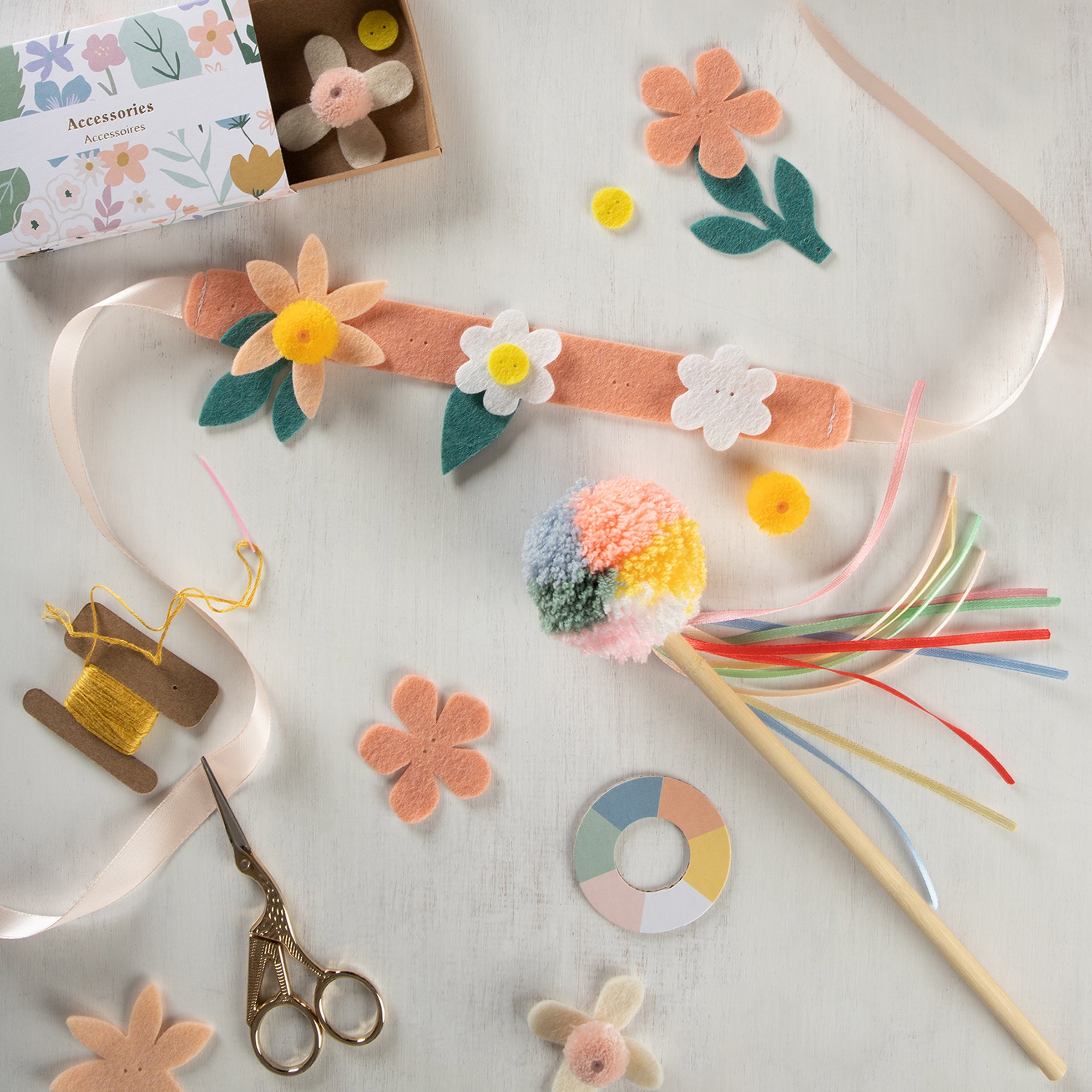 DIY paper Flower Crown craft kit. Get crafty today • Happythought