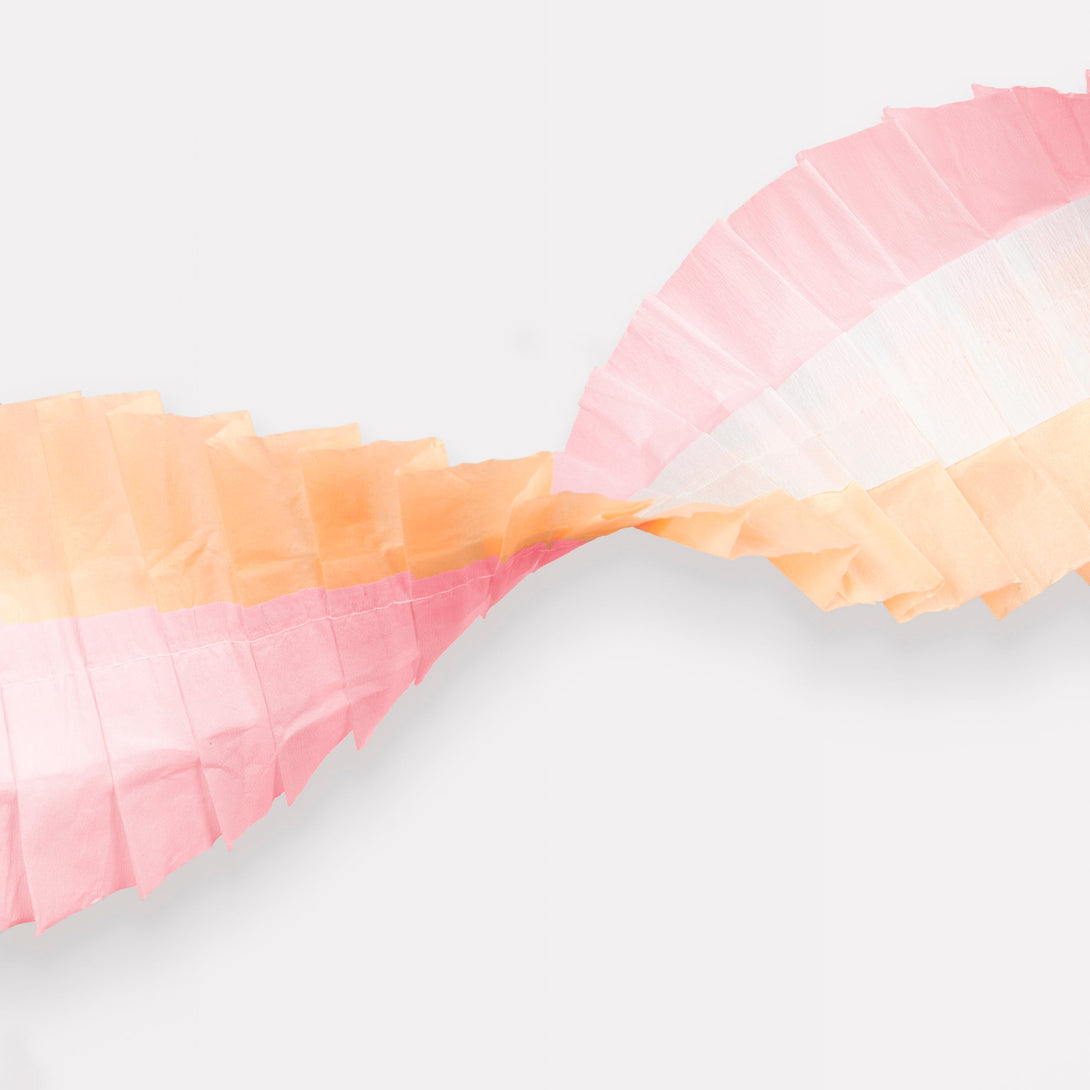 Our paper streamer is a wonderful colorful paper wall decoration.