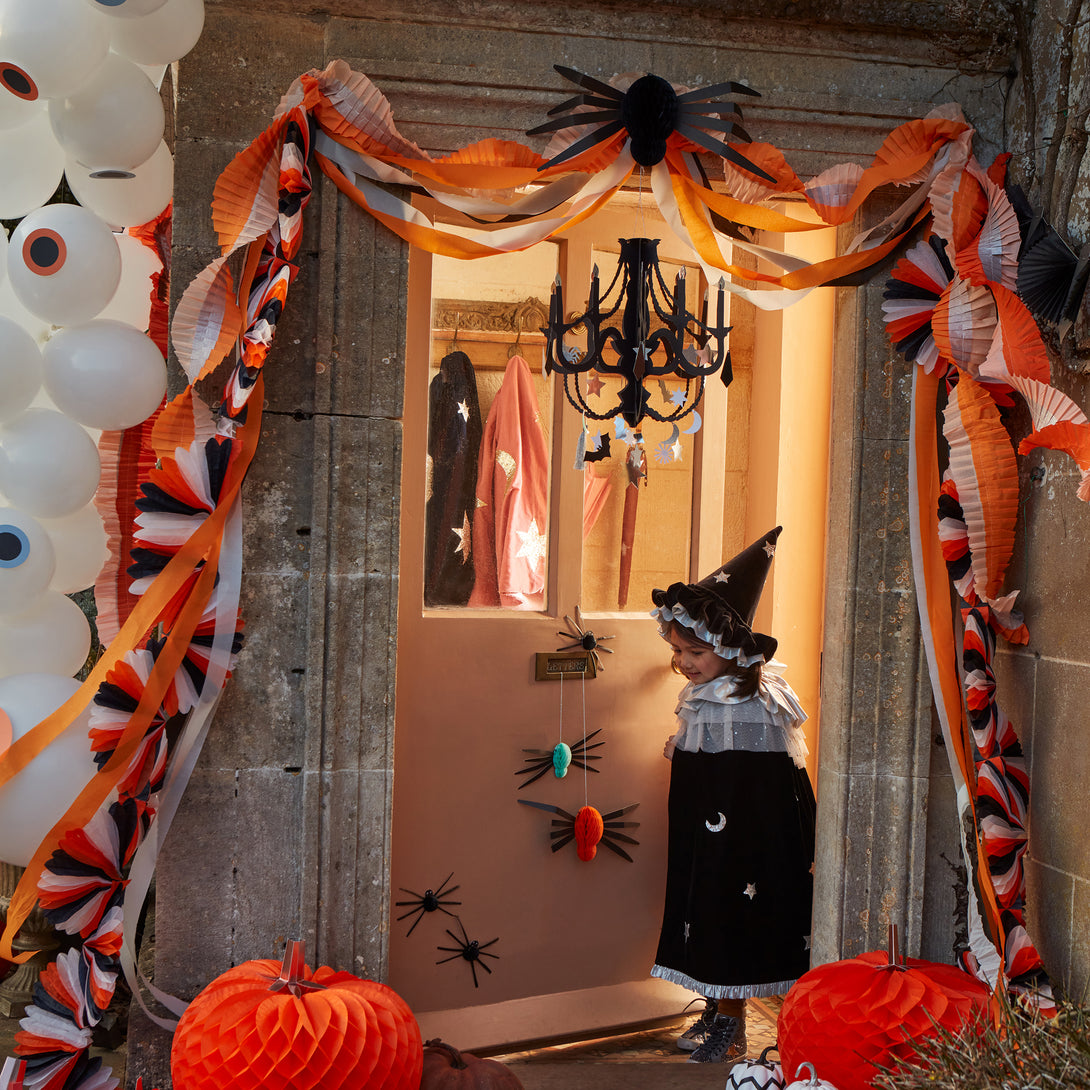 Our special party garland is perfect to add to your Halloween party supplies.