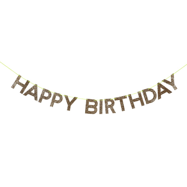 Gold Happy Birthday Garland Image2