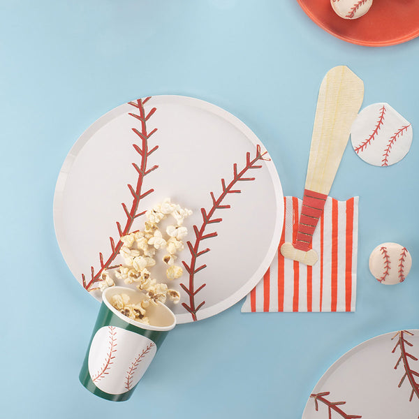 Our baseball plates are perfect for a baseball birthday party. Image2