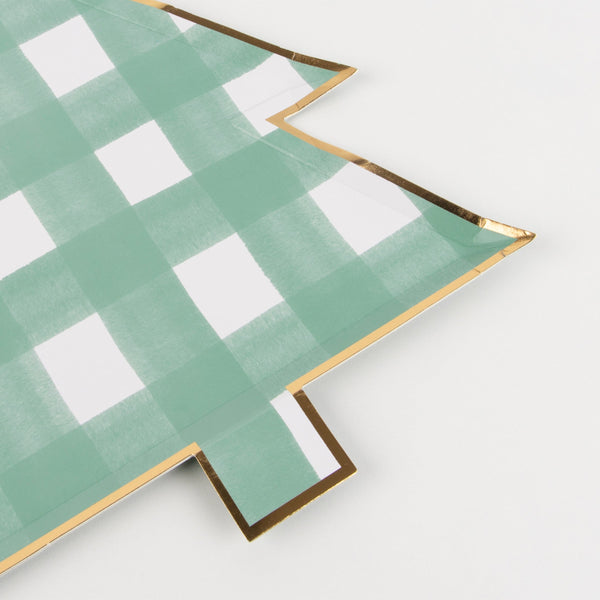 Our Christmas tree plates, with gorgeous gingham design, will look spectacular at your Christmas table setting. Image3