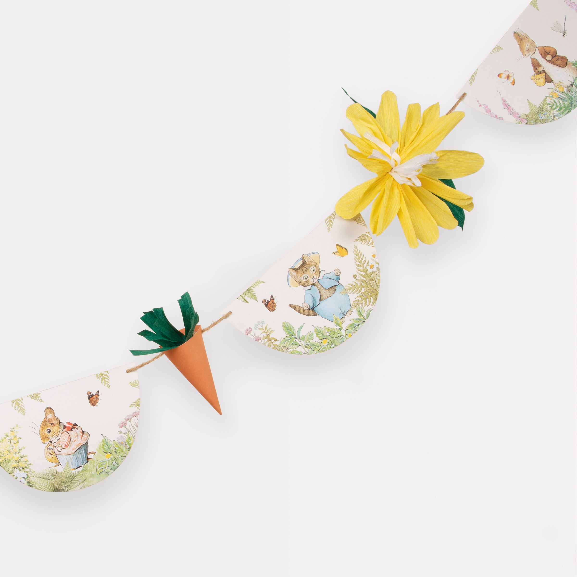 If you're having a Peter Rabbit party or need Easter party decoration ideas then you'll love our Peter Rabbit garland.
